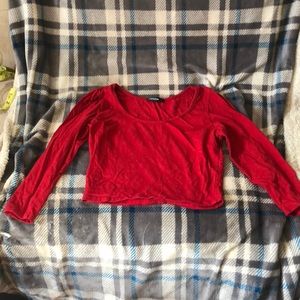 Adorable red crop top